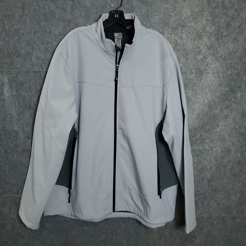 C9 Champion Jacket Mens Gray Neoprene Athletic XXL Active Pockets Venture Dry